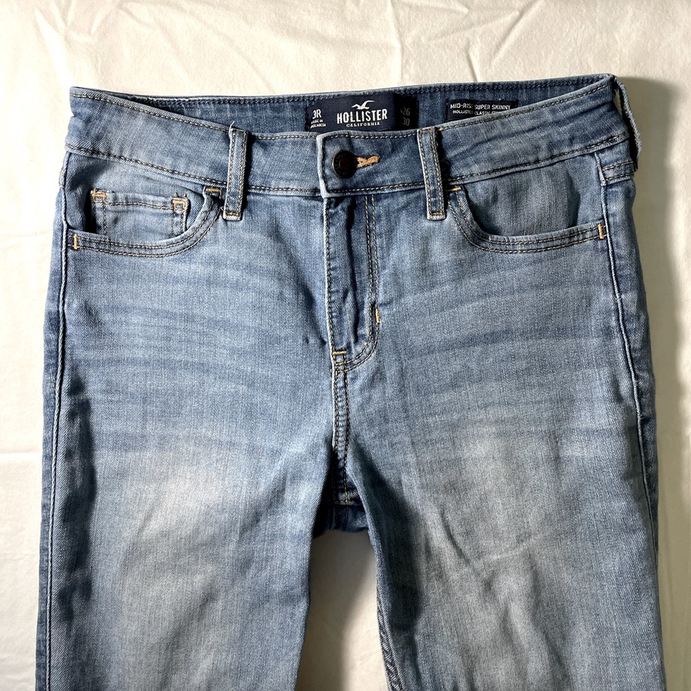 hollister mid-rise super skinny classic jeans